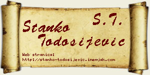 Stanko Todosijević vizit kartica